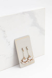 Magnolia Fan Drop Earrings