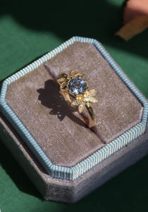 Azure Periwinkle Blue Sapphire Ring