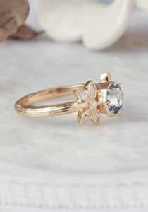 Azure Periwinkle Blue Sapphire Ring