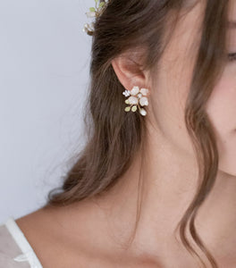 Pink Floral Bouquet Earrings