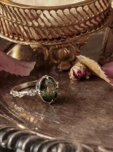 Fern Green Sapphire Ring