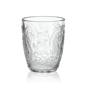 Vintage Paisley Old-Fashioned Glass Set