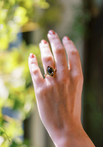 Larkspur Teal Green Ring