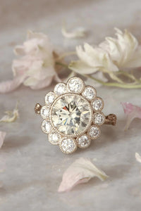 Odessa Diamond Halo Ring