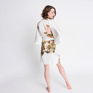 Kimono Robe Peony & Butterfly Short