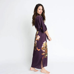 Kimono Robe Peony & Butterfly Long