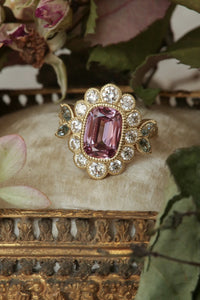 Peony Spinel & Diamond Ring