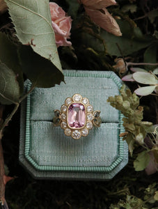 Peony Spinel & Diamond Ring