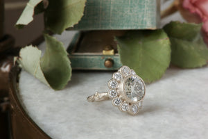 Odessa Diamond Halo Ring