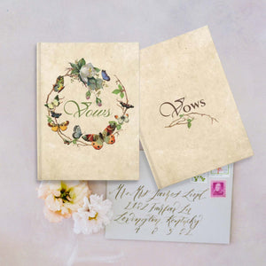 Wedding Vow Book - Butterfly Dreams