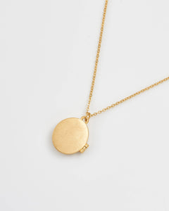 Blue Bird Pearl Locket Necklace – Hand-Painted Gold Keepsake