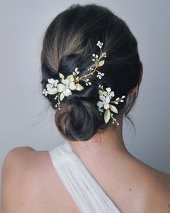 Heart Flower and Leaf Headpiece Accessory Set of 2
