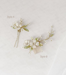 Heart Flower and Leaf Headpiece Accessory Set of 2