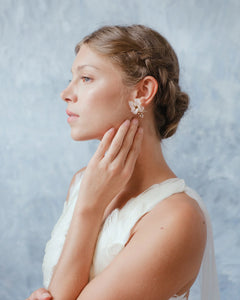 Cosmos Pink and Lavender Earrings