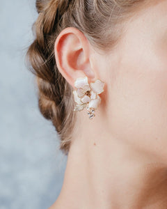 Cosmos Pink and Lavender Earrings