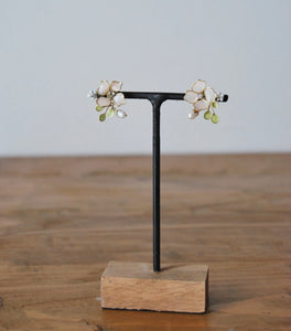 Pink Floral Bouquet Earrings