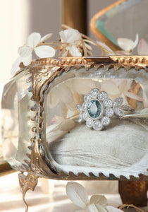 Willow Teal Green Sapphire Ring